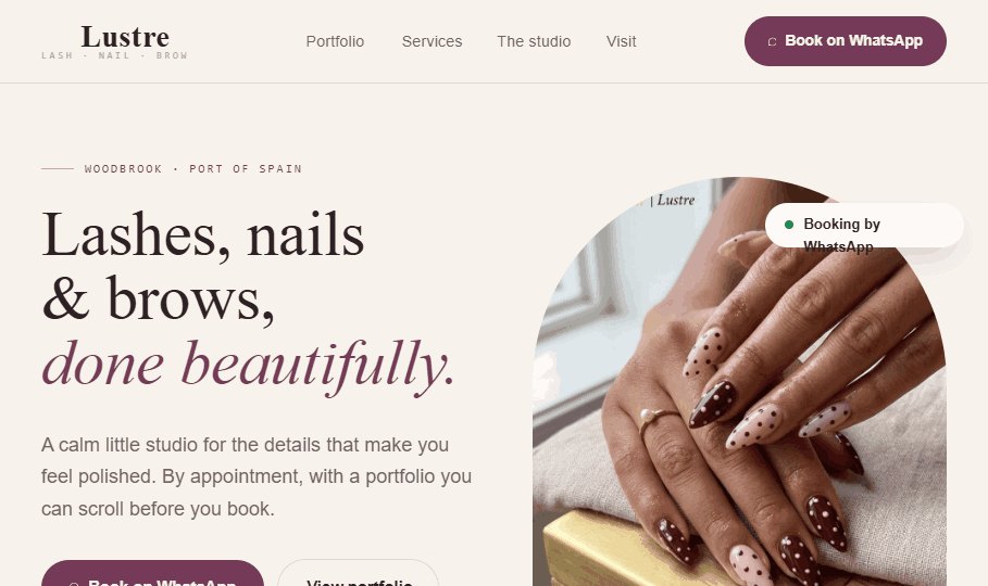 The Salon Edit template preview